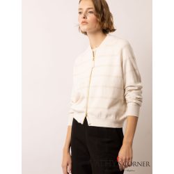 FTC bomber fazonú lurex csíkos kardigán 09904-0430 100