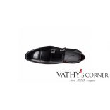 Santoni polírozott dupla csatos csipő MCCR 15006 N01 