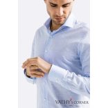 vanLaack hosszú ujjú len ing (cápa galléros)156362 720