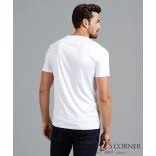 vanLaack kerek nyakú fehér póló svájci pamutból 180031 000