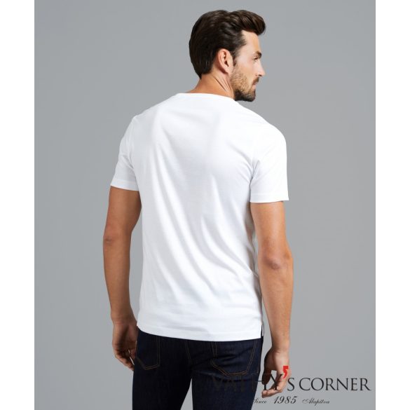 vanLaack kerek nyakú fehér póló svájci pamutból 180031 000