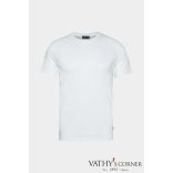 vanLaack kerek nyakú fehér póló svájci pamutból 180031 000