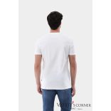 vanLaack kerek nyakú fehér póló svájci pamutból 180031 000