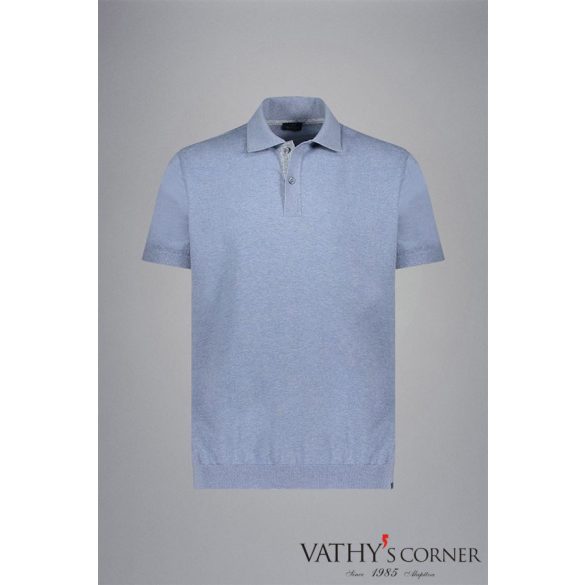 Paul&Shark pamut póló kockás vászon részletekkel 25411652 383 