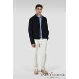 Paul&Shark pamut póló kockás vászon részletekkel 25411652 383 