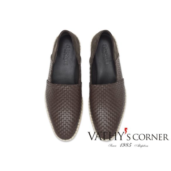 a.testoni fonott mokaszin barna MS47617POH 94962HRT