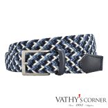 Athison többszínű rugalmas öv 15AP1 500 sötétkék-jeans-fehér