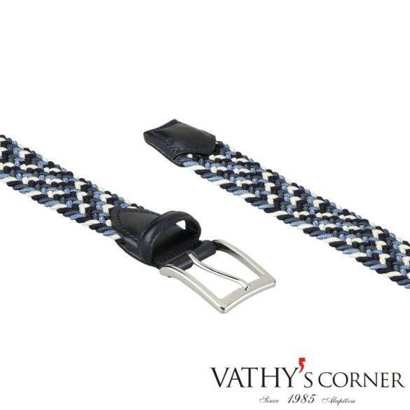 Athison többszínű rugalmas öv 15AP1 500 sötétkék-jeans-fehér