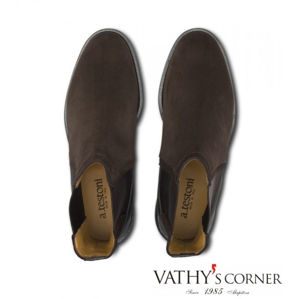 a.testoni velúr bokacsizma MS47664 LGH93027 