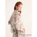 Biancalancia muszlin blúz E26-540U 44 87 