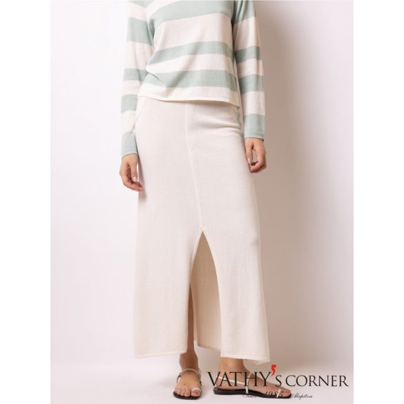 FTC kasmír keverékű szoknya elöl hasítékkal 00983-0570 0100 