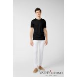 vanLaack kerek nyakú fekete póló svájci pamutból 180031 099