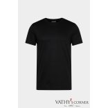 vanLaack kerek nyakú fekete póló svájci pamutból 180031 099