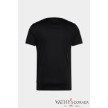 vanLaack kerek nyakú fekete póló svájci pamutból 180031 099