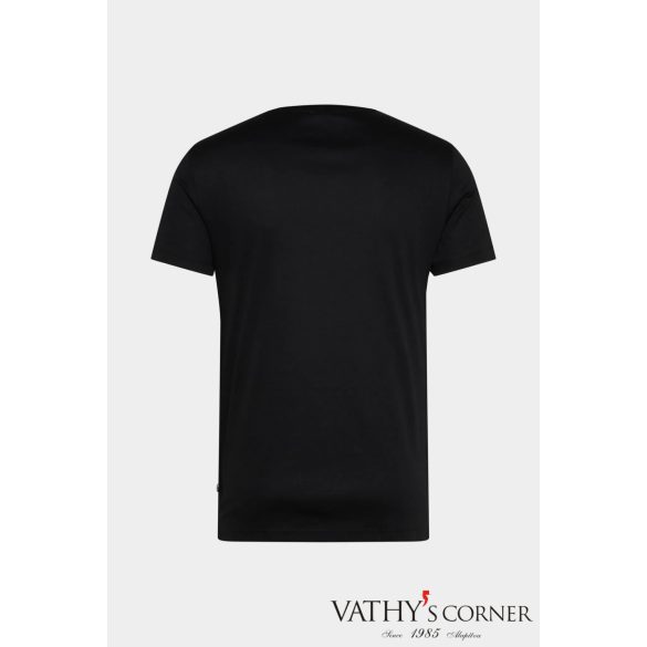 vanLaack kerek nyakú fekete póló svájci pamutból 180031 099