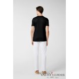 vanLaack kerek nyakú fekete póló svájci pamutból 180031 099