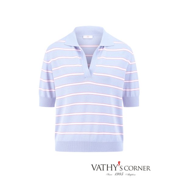 Riani finomkötésű póló gallérral 637010-7845 465 