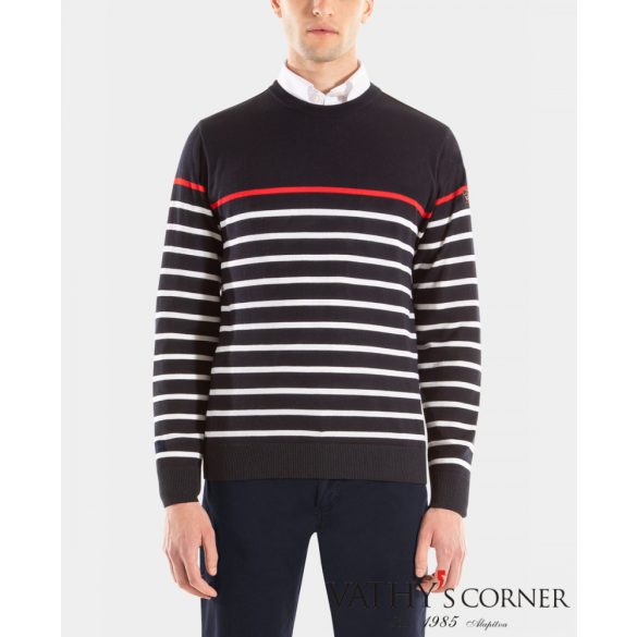 Paul&Shark merinó gyapjú csíkos pulóver COP1046 300  