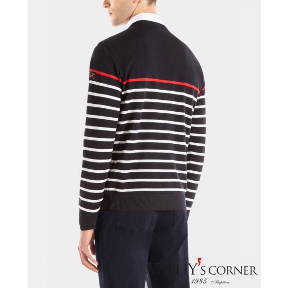 Paul&Shark merinó gyapjú csíkos pulóver COP1046 300  