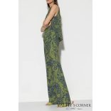 Luisa Cerano széles szárú nadrág virágmintával 608684/3665 