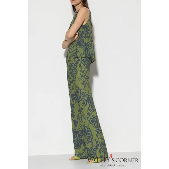 Luisa Cerano széles szárú nadrág virágmintával 608684/3665 