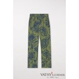 Luisa Cerano széles szárú nadrág virágmintával 608684/3665 