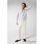 vanLaack lenvászon ing kéttónusú csíkos nyomattal 170239 117 