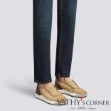 Santoni perforált nubuk sportcipő OPQE10 