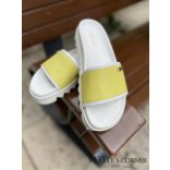 Cango&Rinaldi Recéstalpú színes  papucs sárga 