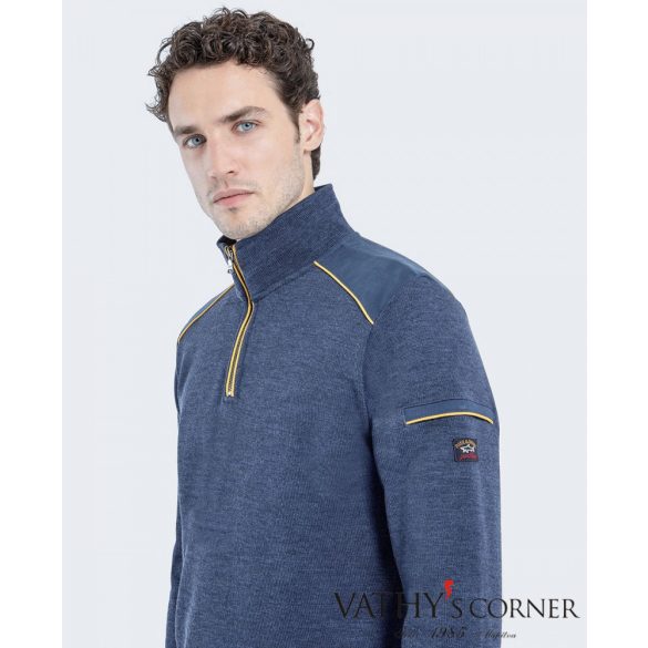 Paul&Shark félcipzáros gyapjú pulóver 12311126 282 