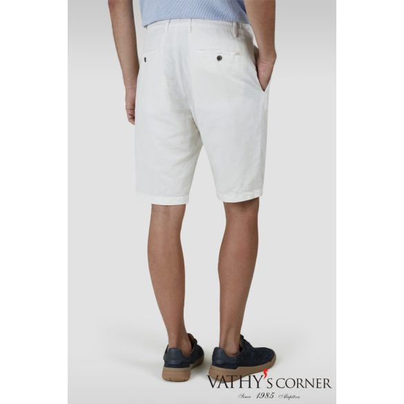 Paul&Shark vászon-pamut bermuda bőségránccal 25414034 030 