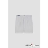 Paul&Shark vászon-pamut bermuda bőségránccal 25414034 030 