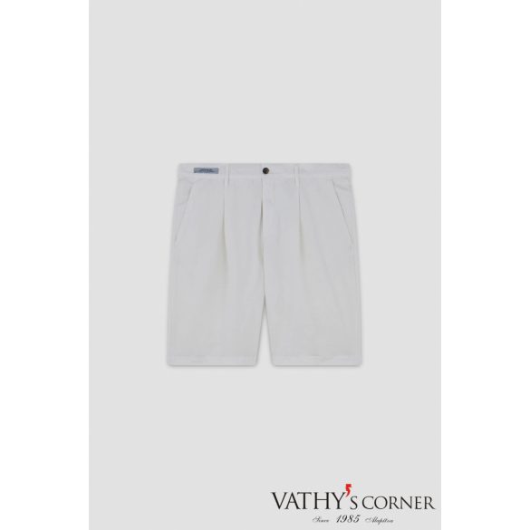 Paul&Shark vászon-pamut bermuda bőségránccal 25414034 030 