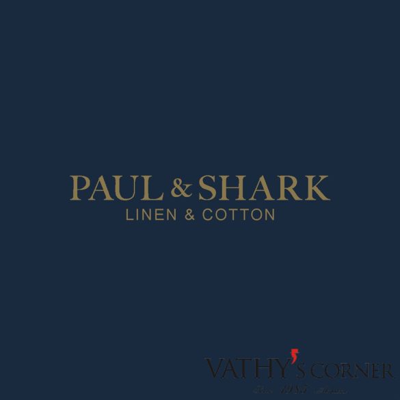 Paul&Shark vászon-pamut bermuda bőségránccal 25414034 030 