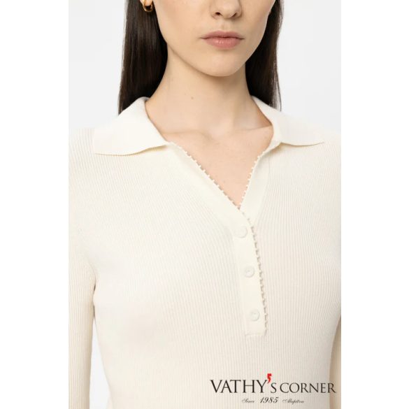 Luisa Cerano póló horgolt részletekkel 138783/5940 112
