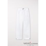 Luisa Cerano len-pamut keverékű nadrág 698667/3502 100 