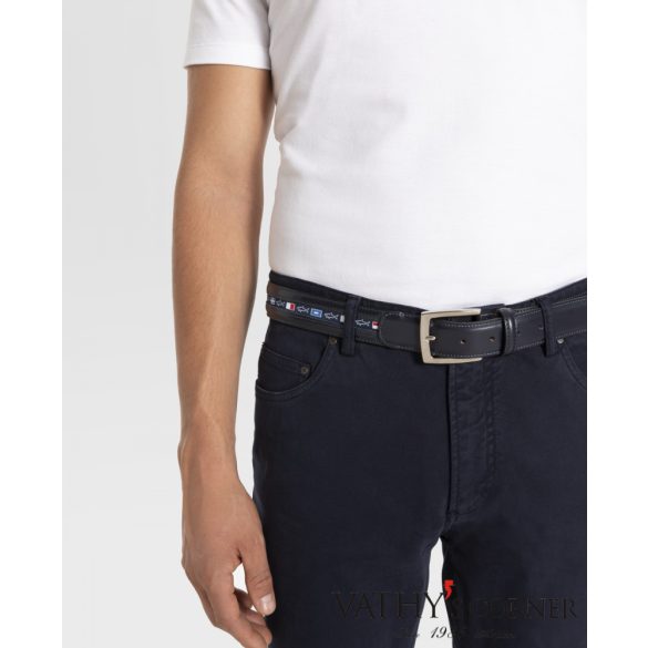 Paul&Shark bőr öv  Paul & Shark logó szalaggal P6000 013 