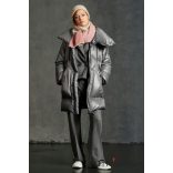 Luisa Cerano steppelt hosszú kabát 448992/4086 159  