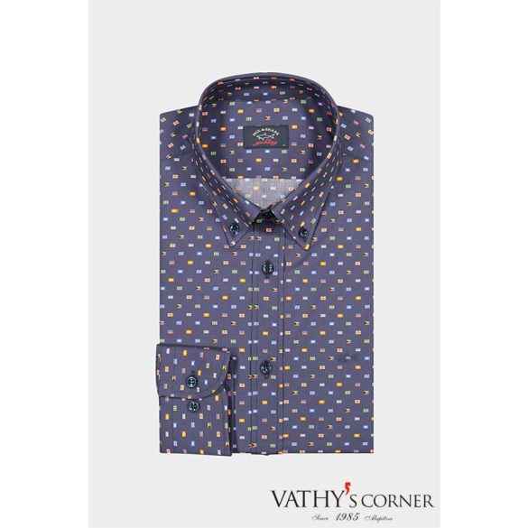 Paul&Shark Pamut puplin mintás ing 23413138J 101 