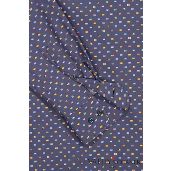 Paul&Shark Pamut puplin mintás ing 23413138J 101 