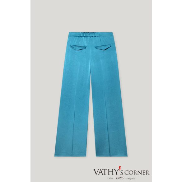 Luisa Cerano széles szárú nadrág techno selyemből 618767/2307 251 