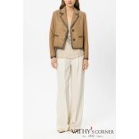 Luisa Cerano széles szárú nadrág lenkeverékből 638901/3824 112