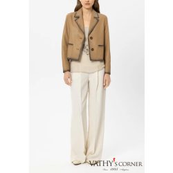   Luisa Cerano széles szárú nadrág lenkeverékből 638901/3824 112