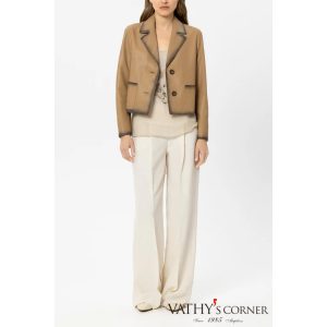 Luisa Cerano széles szárú nadrág lenkeverékből 638901/3824 112