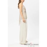 Luisa Cerano széles szárú nadrág lenkeverékből 638901/3824 112