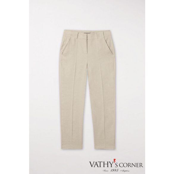 Luisa Cerano len-pamut keverékű nadrág 678486/3267 0713 