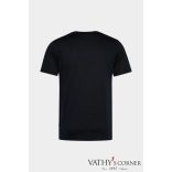 vanLaack V-nyakú sötétkék svájci pamut póló 180031 790