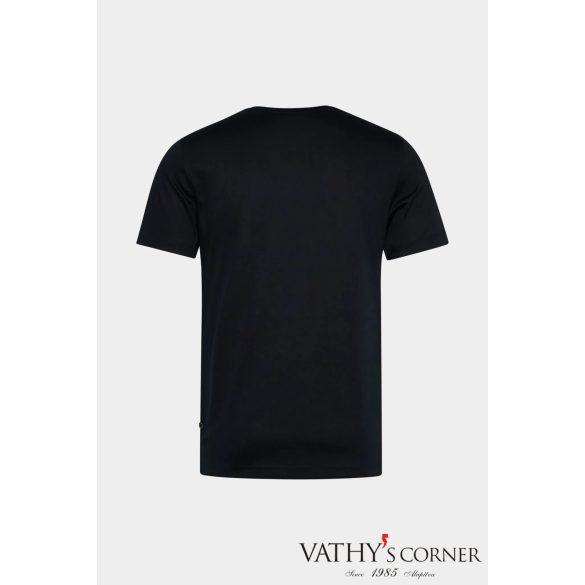 vanLaack V-nyakú sötétkék svájci pamut póló 180031 790