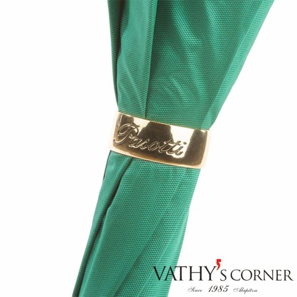 Pasotti  Női duplafalú smaragd zöld virágos esernyő 5G763