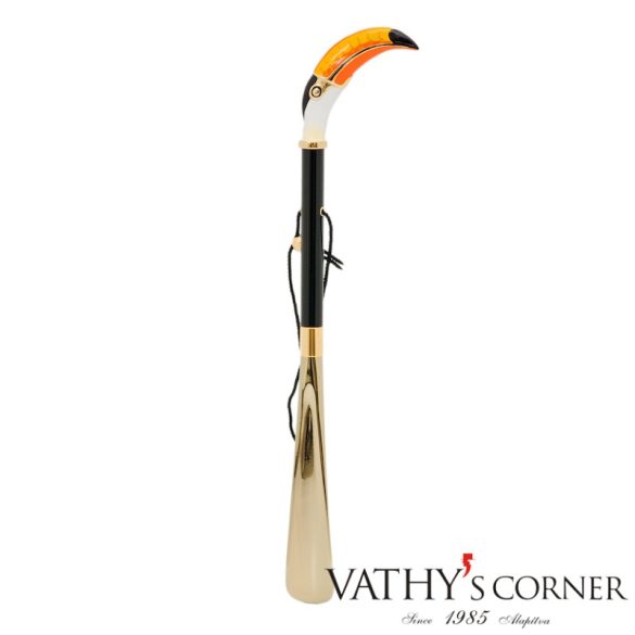 Pasotti arany tukán cipőkanál 